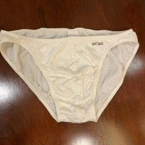 HOM Men's White Vintage Bikini Briefs